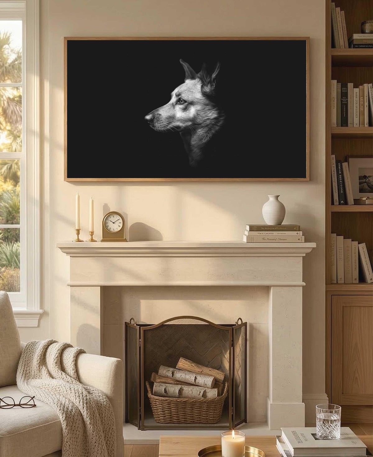 Custom Pet Portrait Gallery Wall Art Set of 4 Personalized Pet Gift Dog Mom Rainbow Bridge Memorial Print