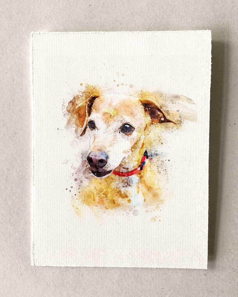 Custom Watercolor Pet Portrait From Photo, Rainbow Bridge Memorial Gift (Digital Download)