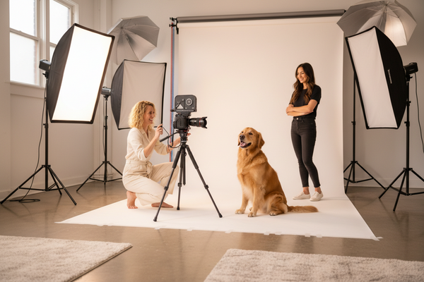 A Professional Photo Session With Their Dog