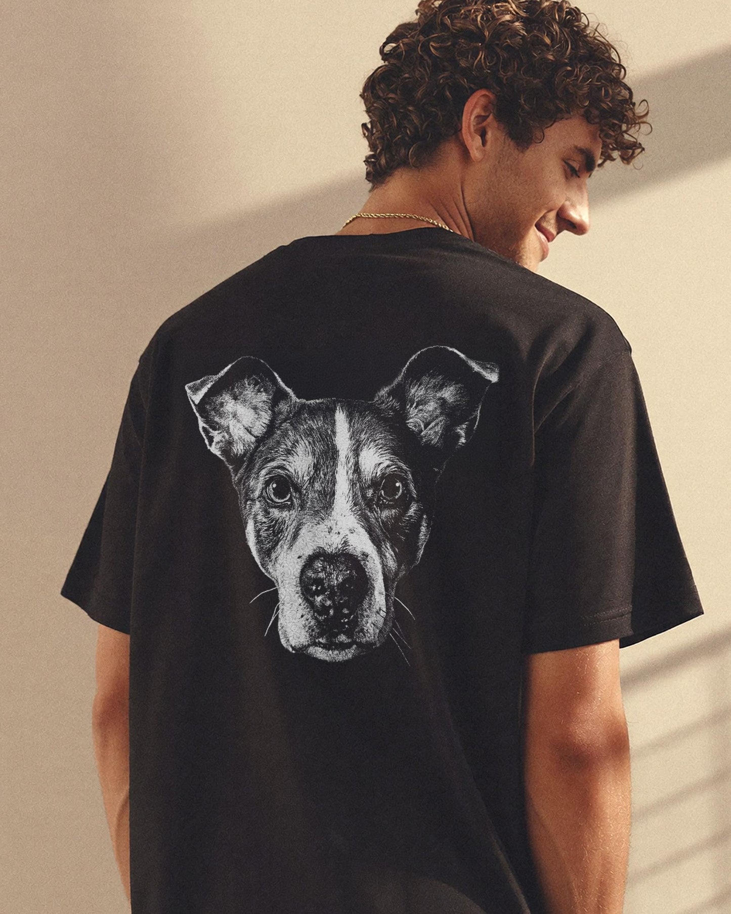Custom Pet Portrait T-Shirt, Personalized Dog Cat Photo Keepsake Memorial Gift for Pet Lover