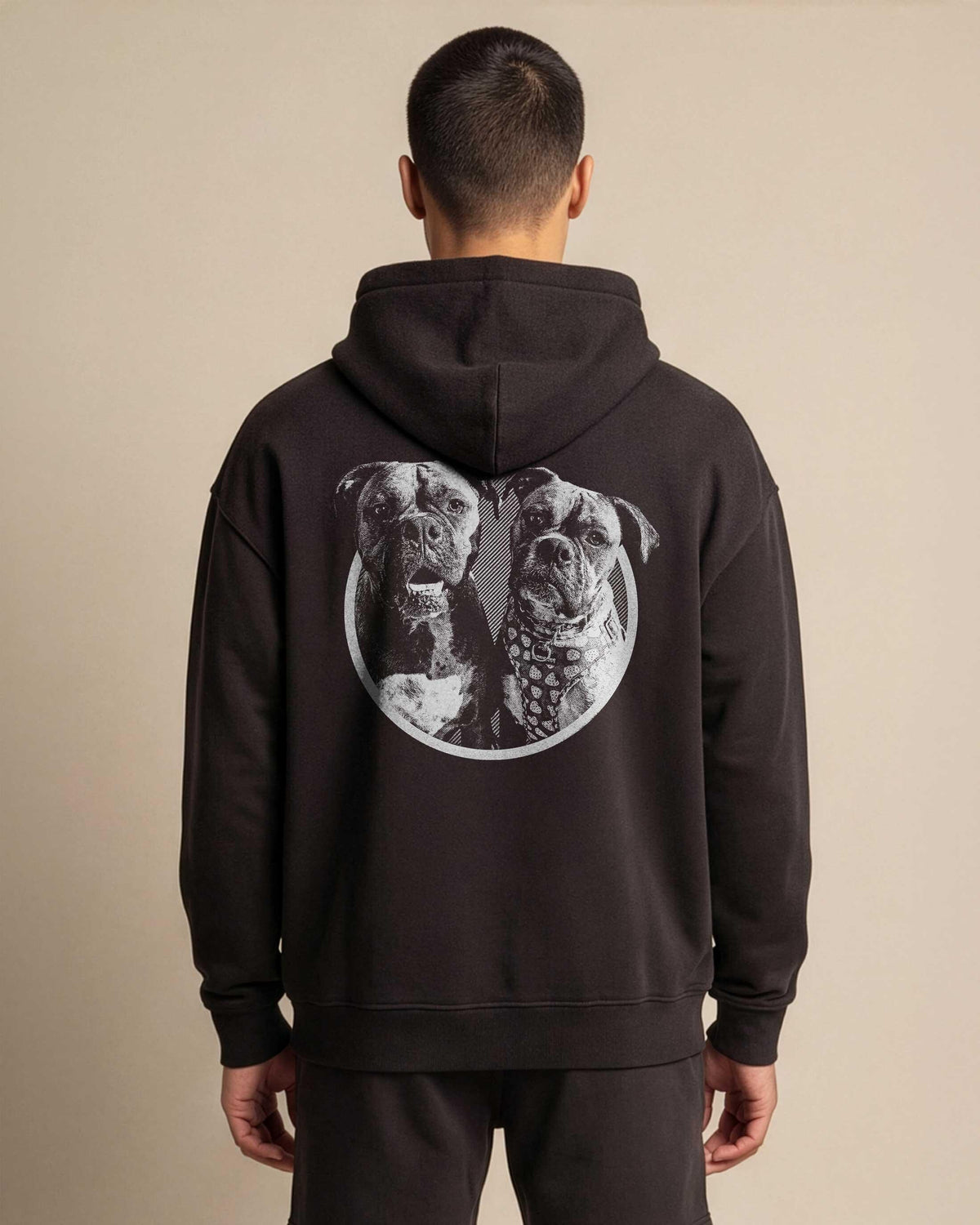 Custom Dog Hoodie Pet Portrait From Photo Personalized Pet Gift Dog Mom Sweatshirt Rainbow Bridge Memorial
