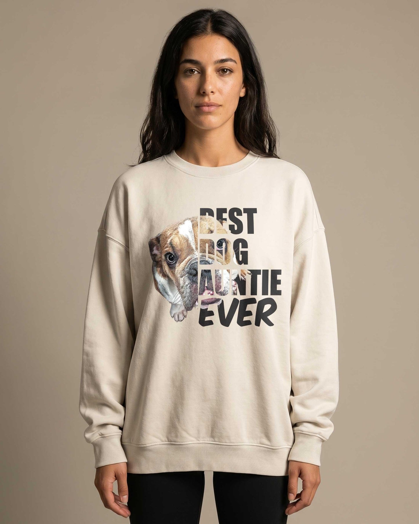 Custom Dog Mom Sweatshirt Personalized Pet Portrait Gift Best Dog Mom Ever Mother's Day Gift for Dog Lover