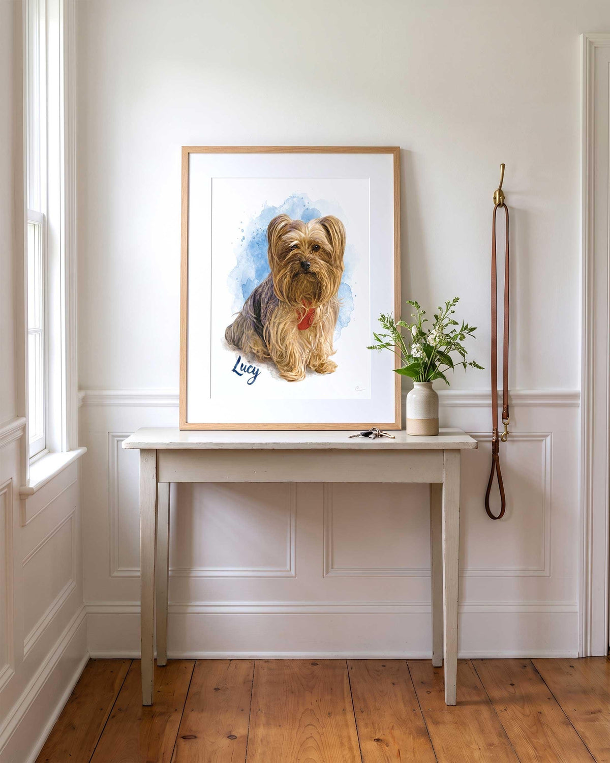 Custom Watercolor Pet Portrait From Photo, Rainbow Bridge Memorial Gift (Digital Download)