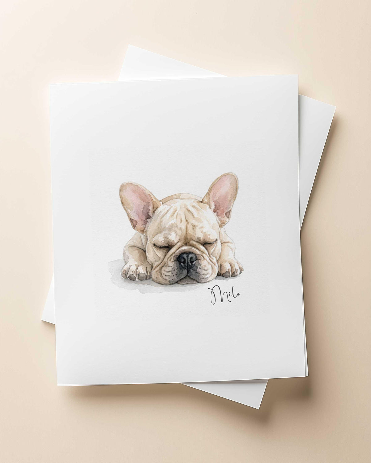 Custom Watercolor Pet Portrait From Photo Digital Download