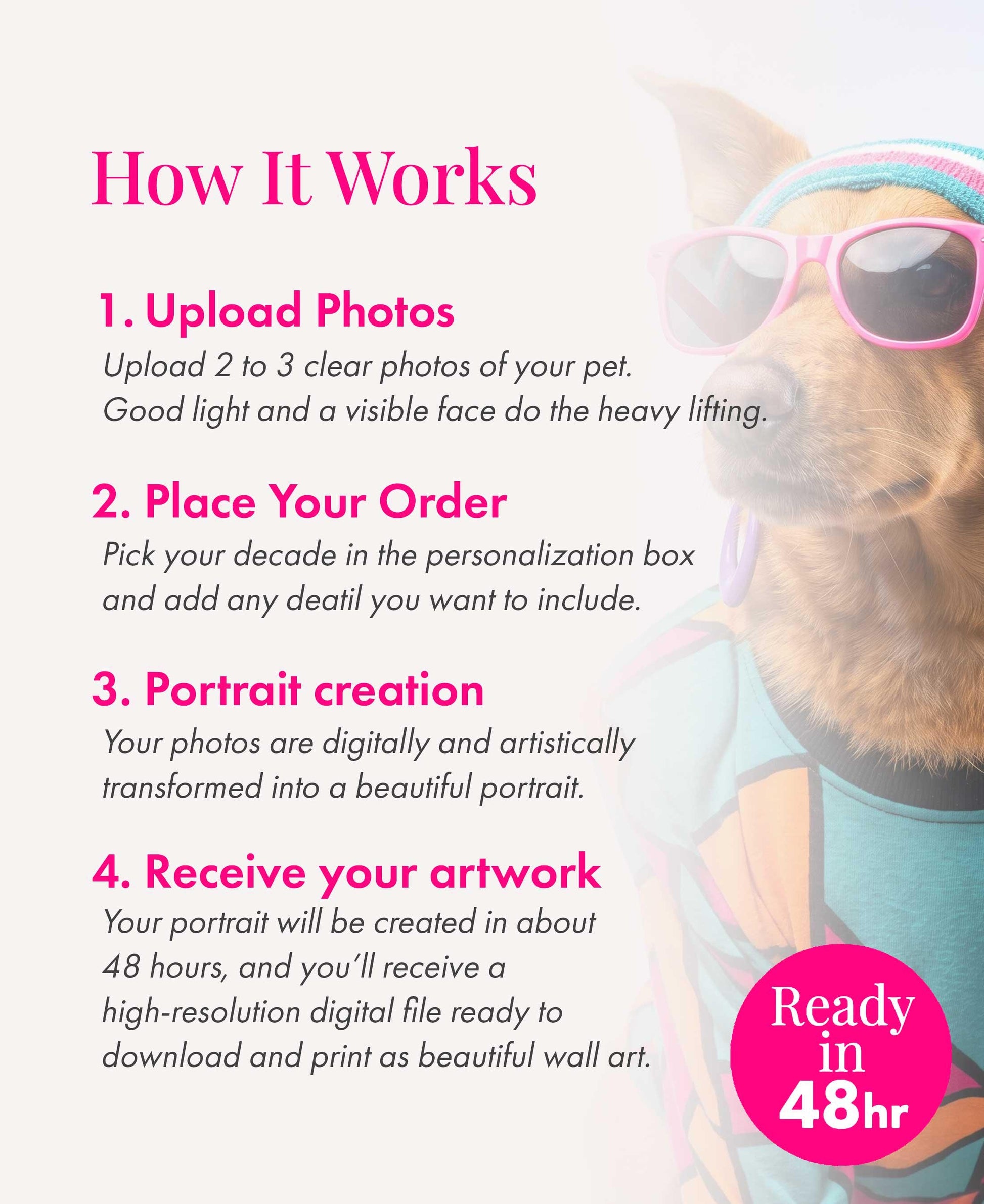 Custom Pet Portrait Wallpaper, Maximalist Fashion Digital Art (iPhone, iPad, Desktop, Samsung TV)