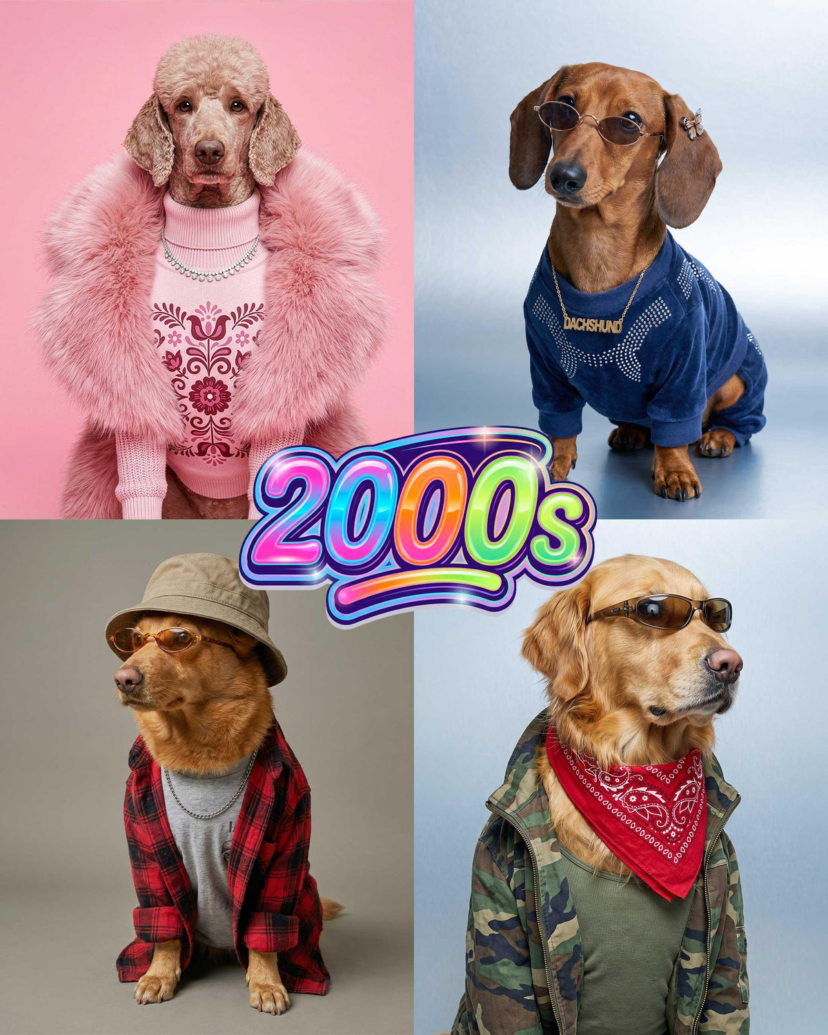 Custom Pet Portrait Wallpaper, Maximalist Fashion Digital Art (iPhone, iPad, Desktop, Samsung TV)