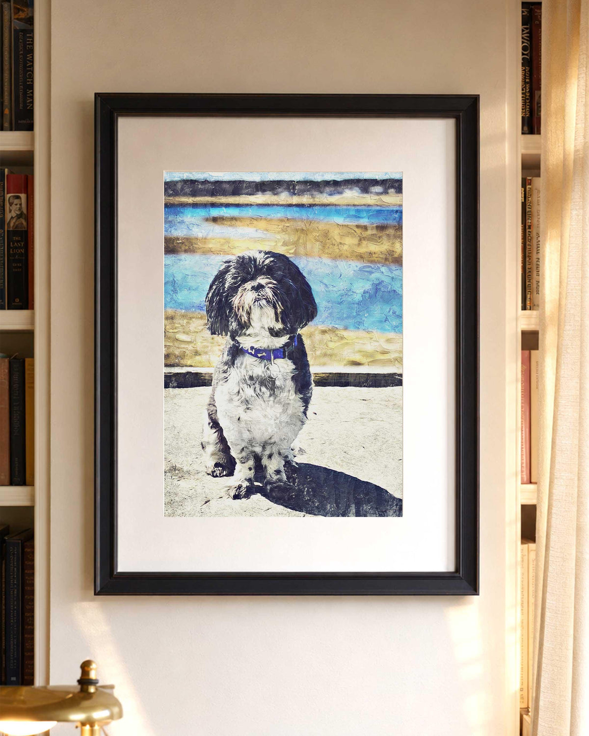 Custom Pet Portrait From Photo Colorful Oil Painting Digital Download