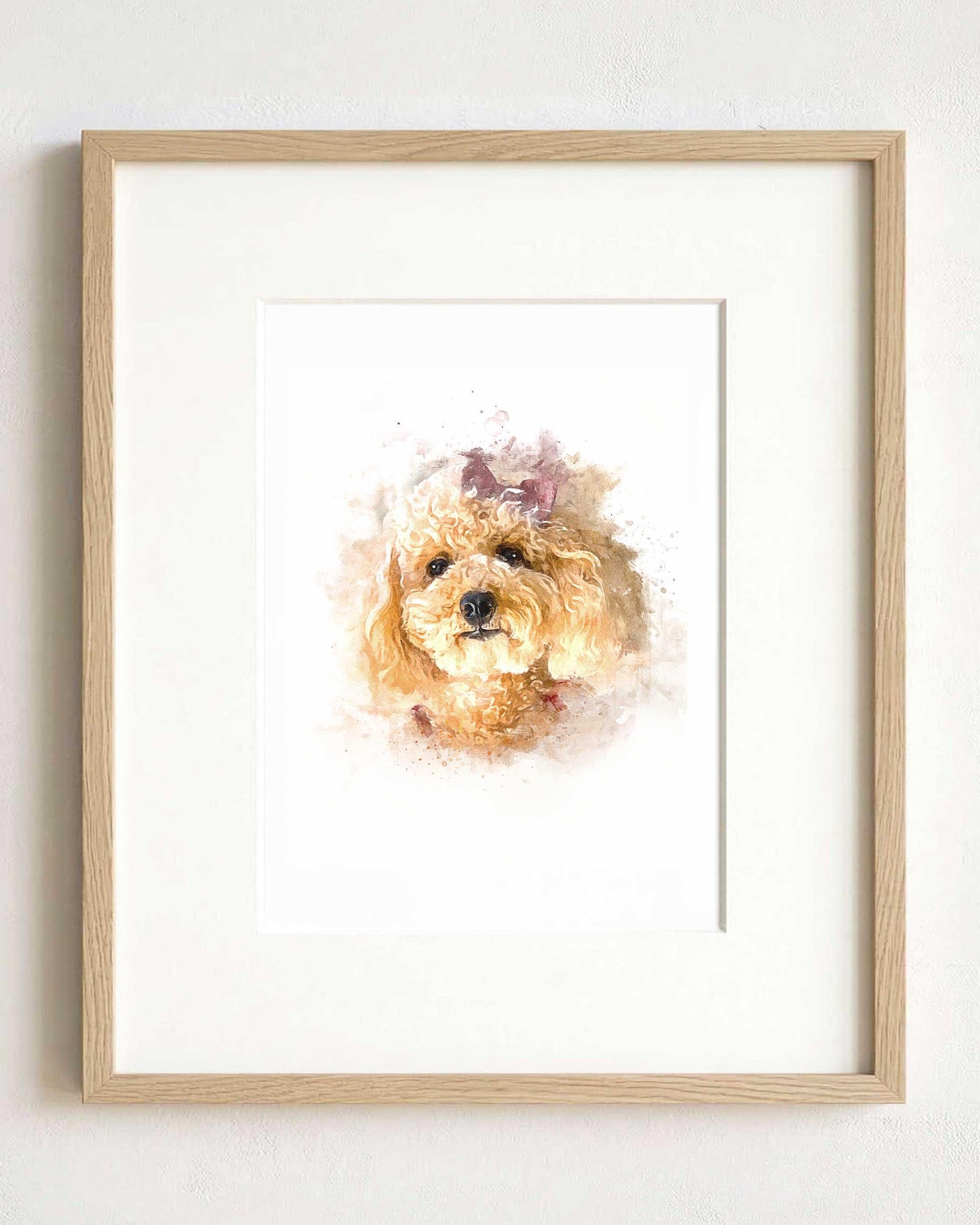 Custom Watercolor Pet Portrait From Photo, Rainbow Bridge Memorial Gift (Digital Download)