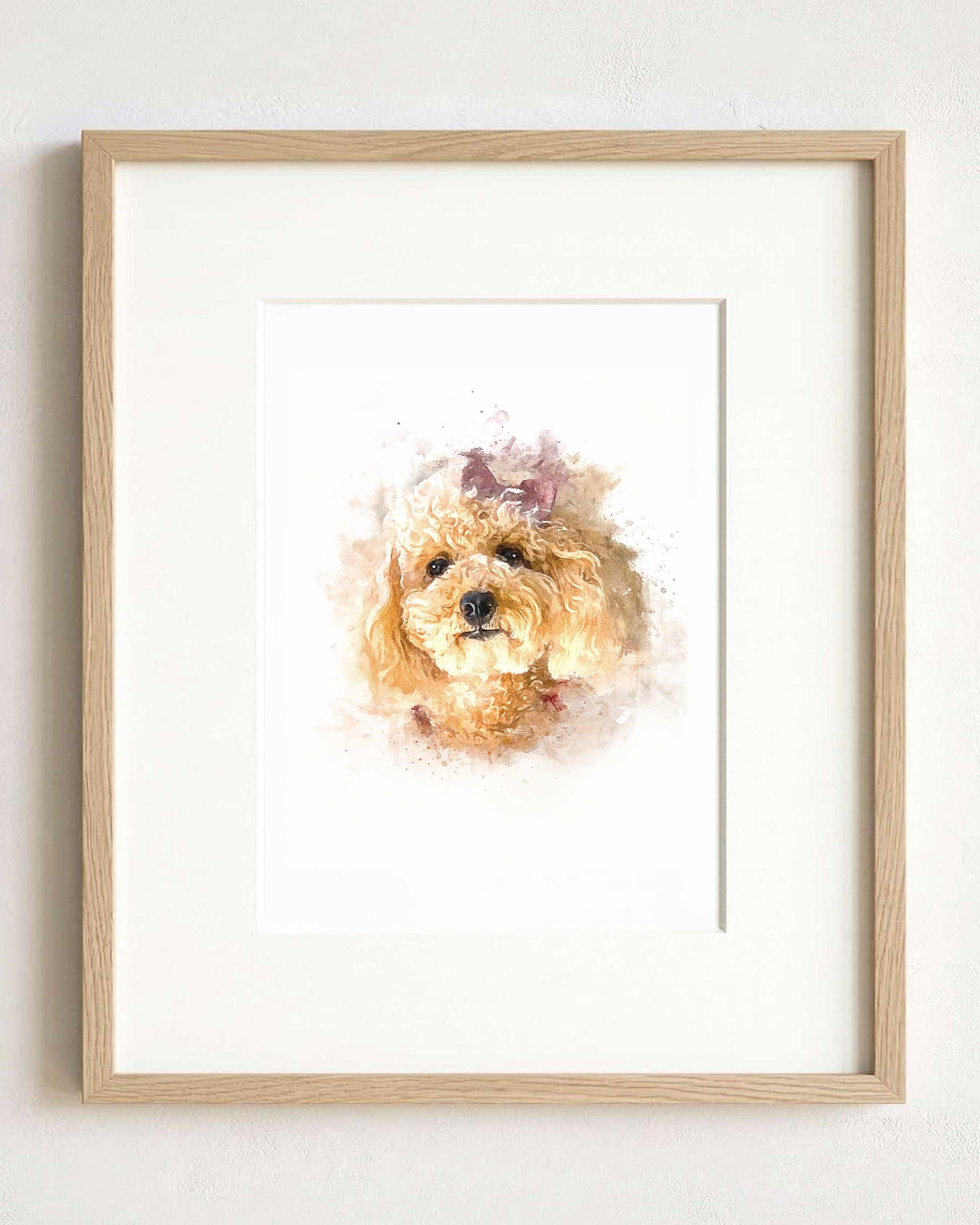 Custom Watercolor Pet Portrait From Photo, Rainbow Bridge Memorial Gift (Digital Download)