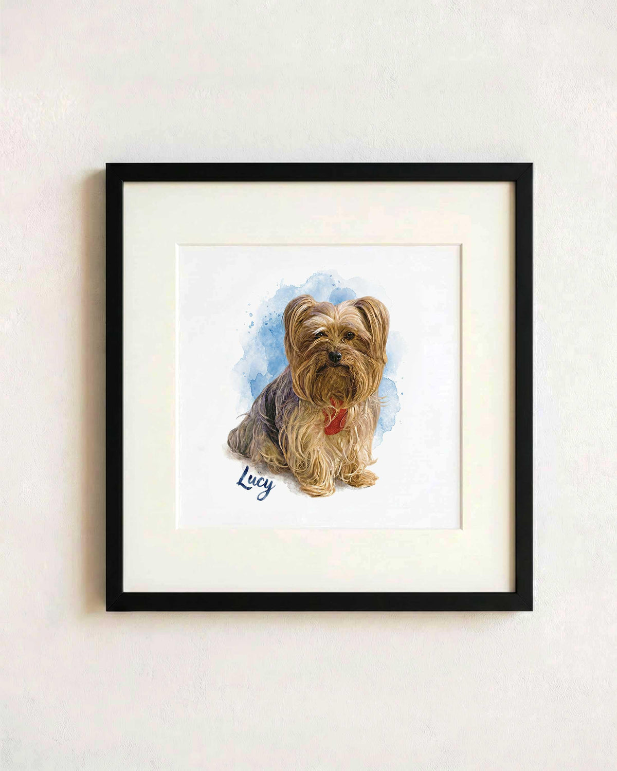 Custom Watercolor Pet Portrait From Photo, Rainbow Bridge Memorial Gift (Digital Download)