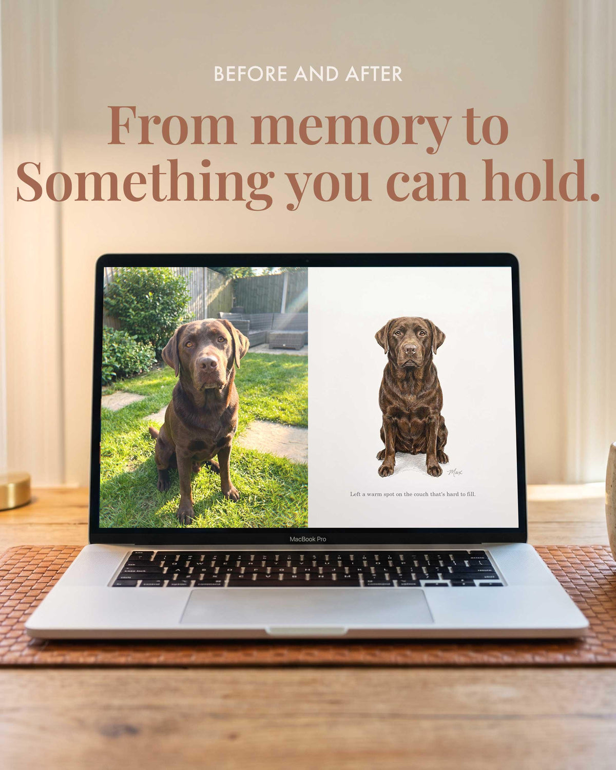 Personalized Pet Sympathy Gift With Name, Custom Pastel Pet Portrait (Digital Download)