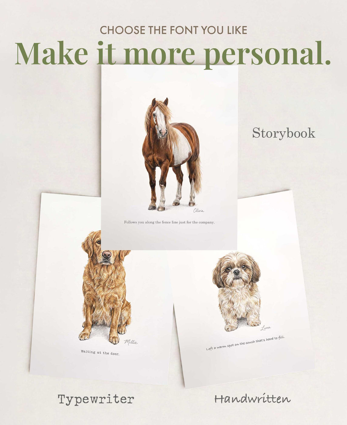 Personalized Pet Sympathy Gift With Name, Custom Pastel Pet Portrait (Digital Download)