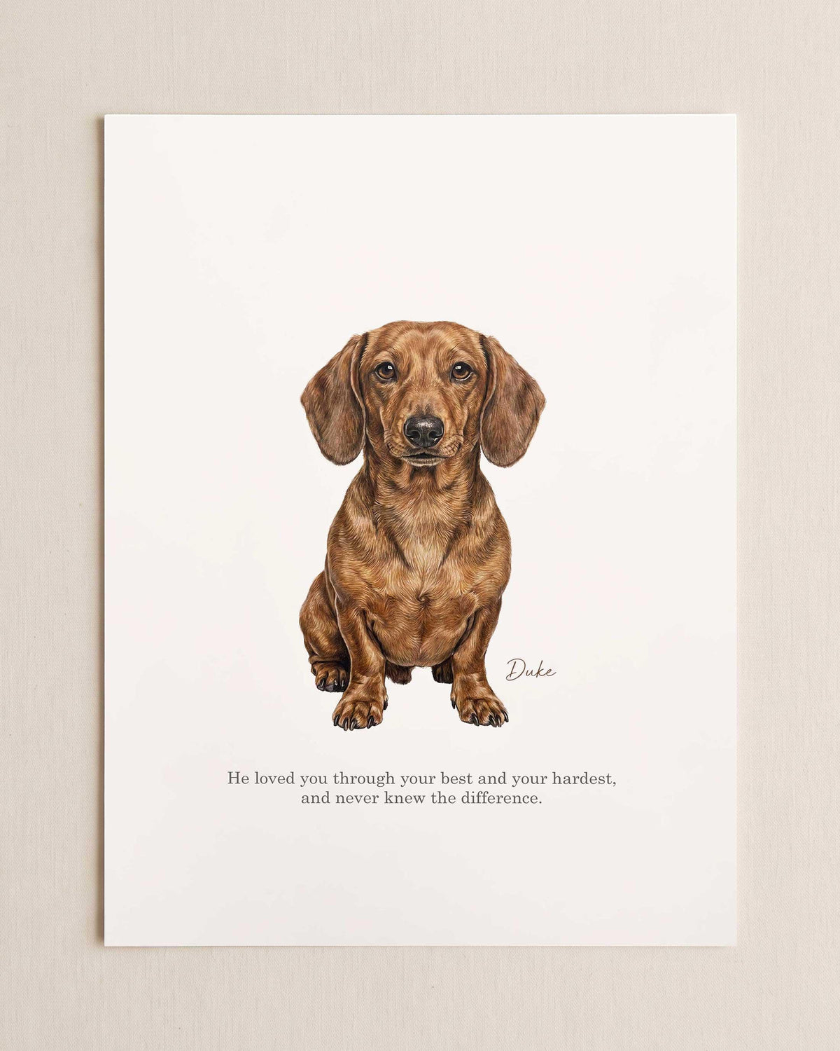 Personalized Pet Sympathy Gift With Name, Custom Pastel Pet Portrait (Digital Download)
