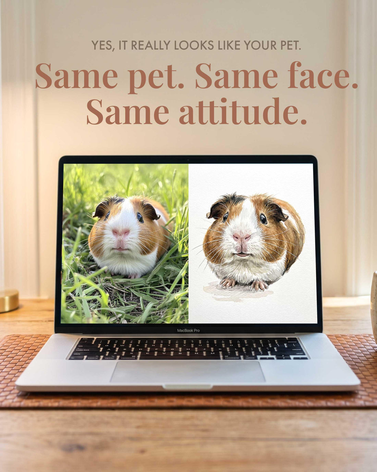 Custom Watercolor Pet Portrait From Photo Digital Download