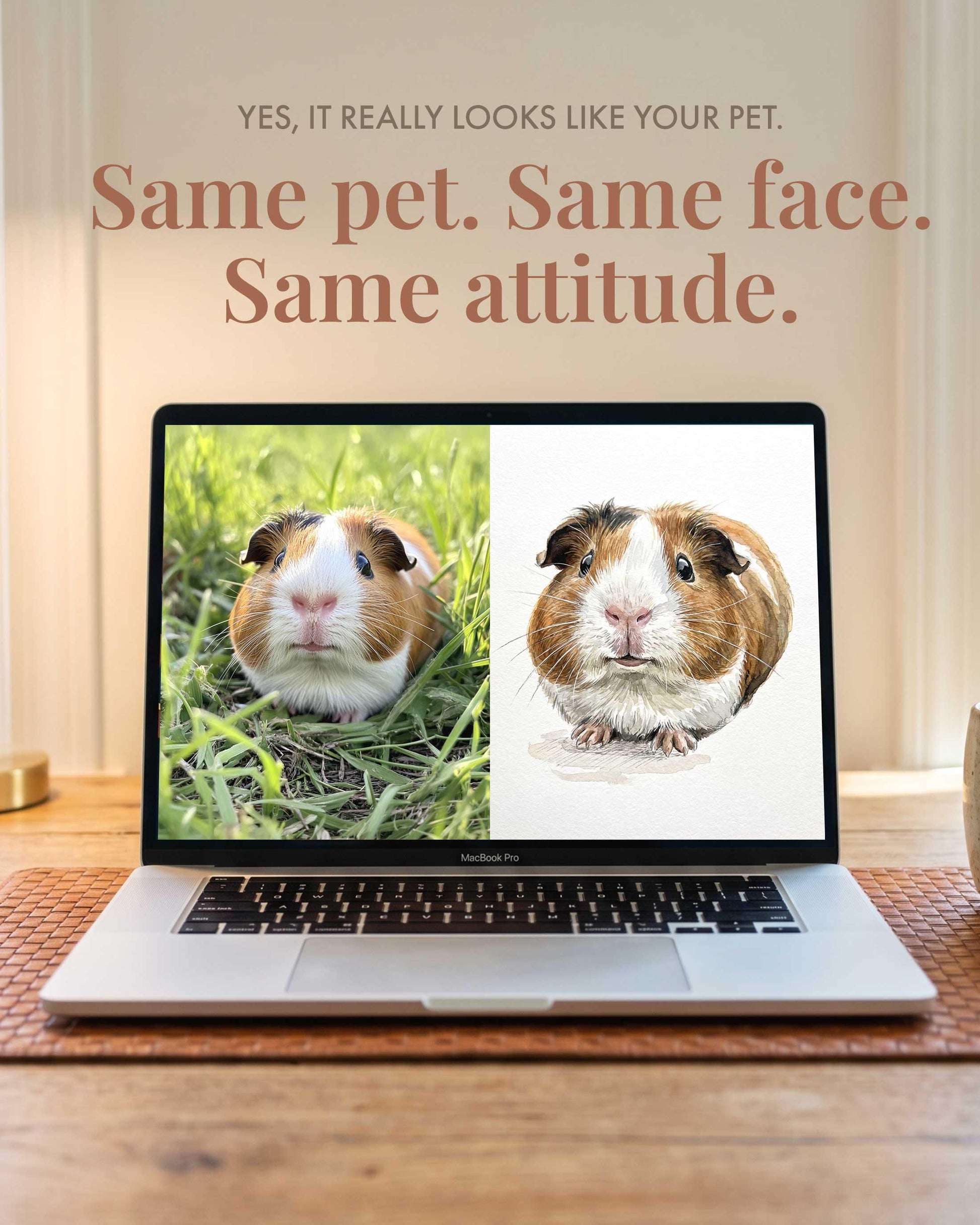 Custom Watercolor Pet Portrait From Photo Digital Download
