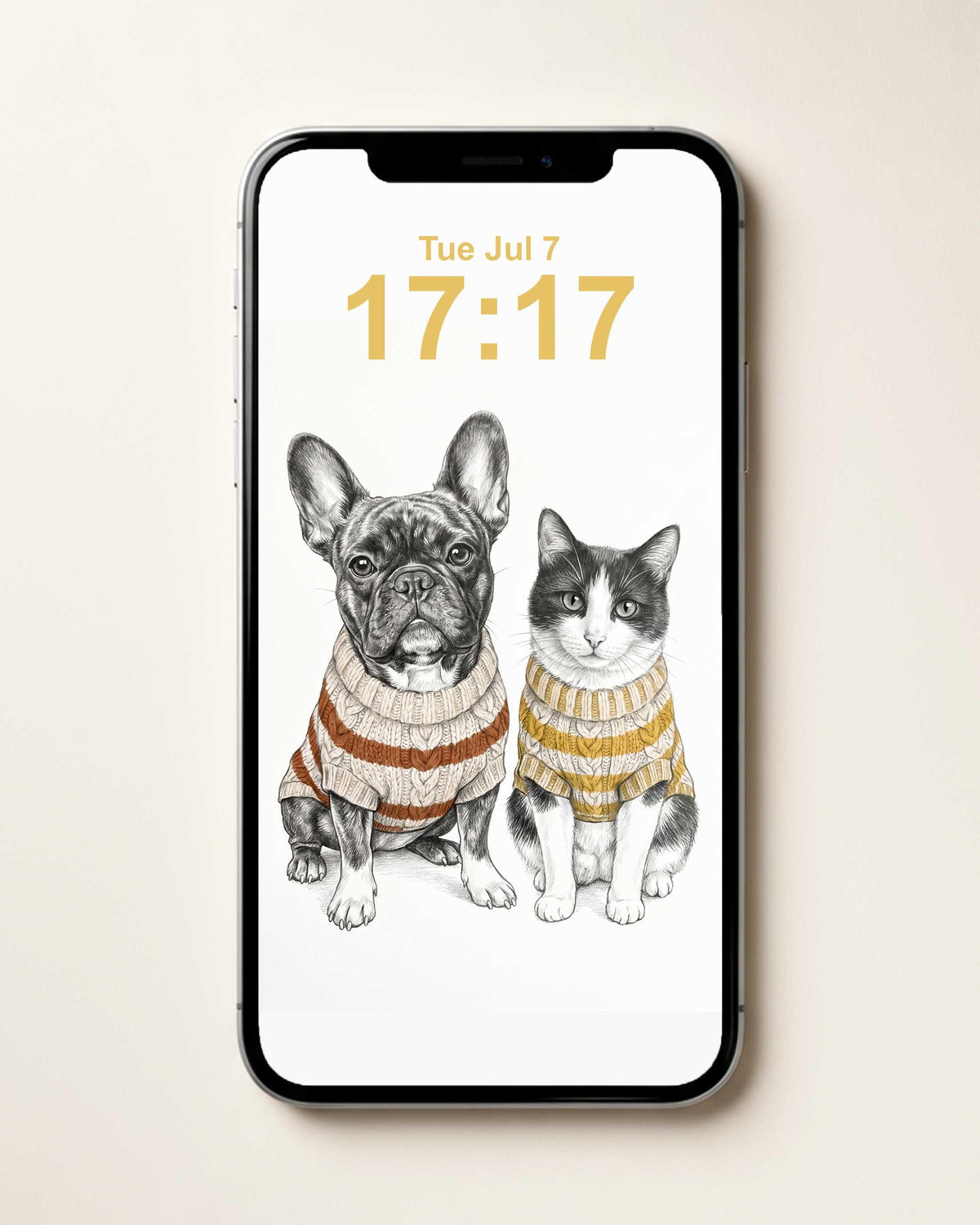 Custom Fall Printable Art Pet Portrait From Photo, Pencil Sketch Drawing (Digital Download)