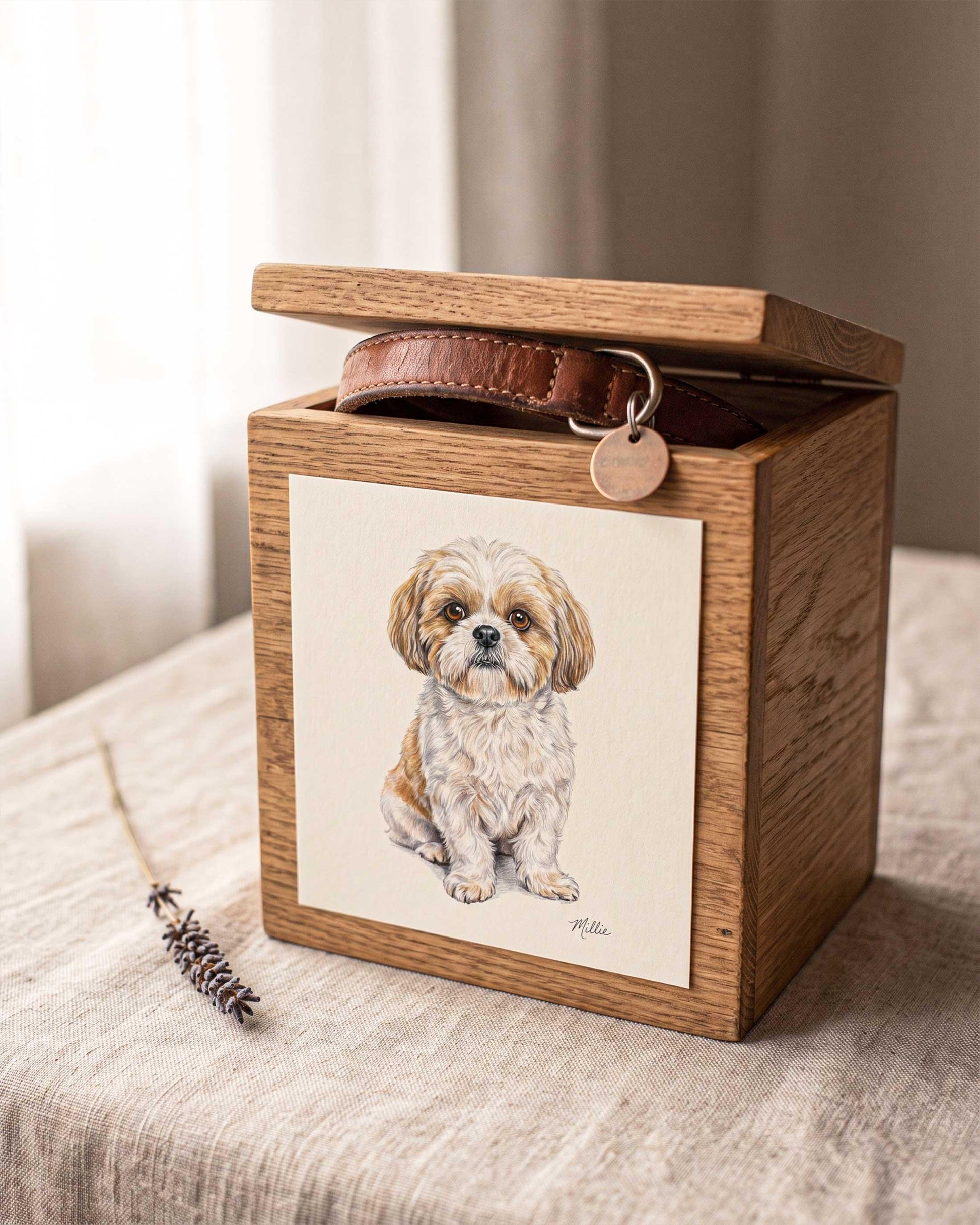 Personalized Pet Sympathy Gift With Name, Custom Pastel Pet Portrait (Digital Download)