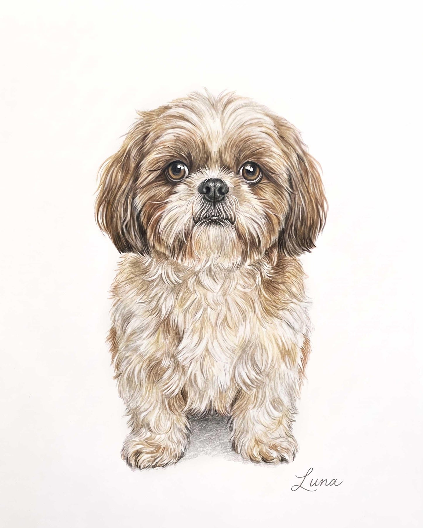 Personalized Pet Sympathy Gift With Name, Custom Pastel Pet Portrait (Digital Download)