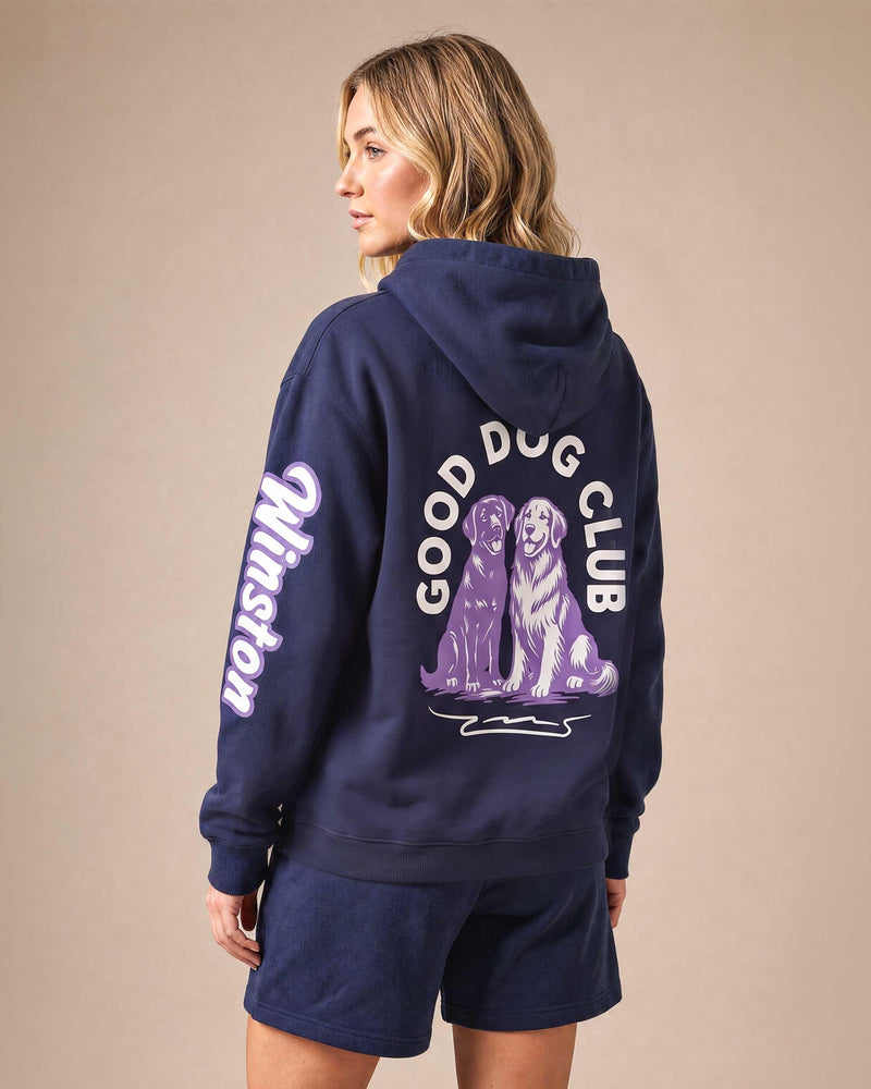 Custom Dog Name Hoodie, Good Dog Club Pullover Sweatshirt, Dog Mom Gift