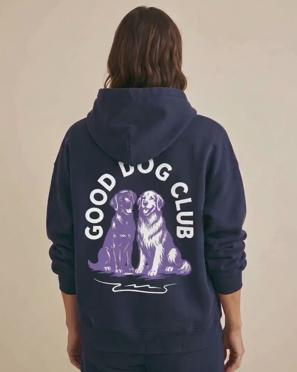 Dog Lover Hoodie, Good Dog Club Pullover Sweatshirt, Dog Mom Dad Gift