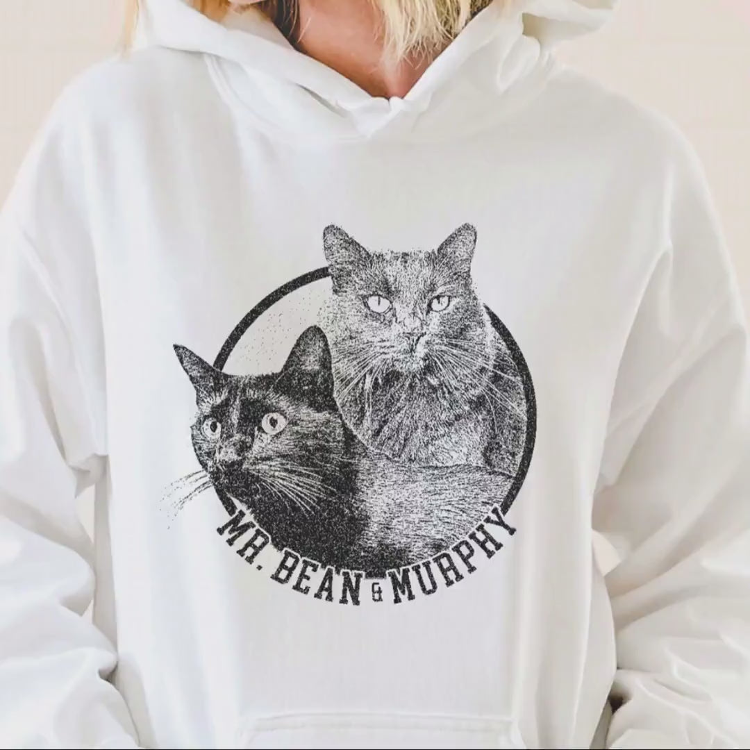 Custom Cat Photo Shirt Gift for Cat Mom Personalized Cat Lover Tee Pet Loss Memorial Birthday