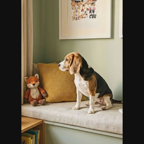Multi-Breed Dog Watercolor Portrait Print (Digital Download)