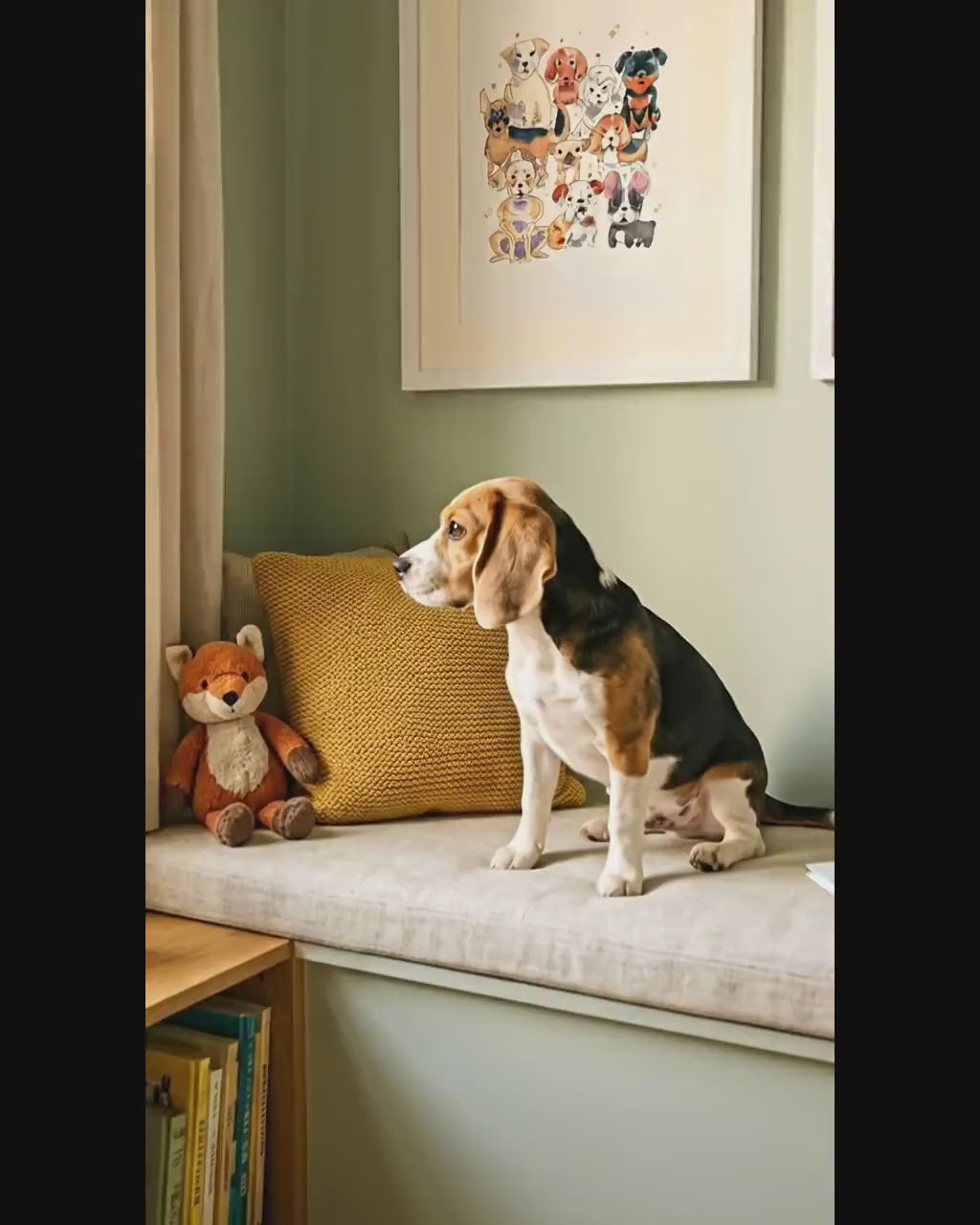 Multi-Breed Dog Watercolor Portrait Print (Digital Download)